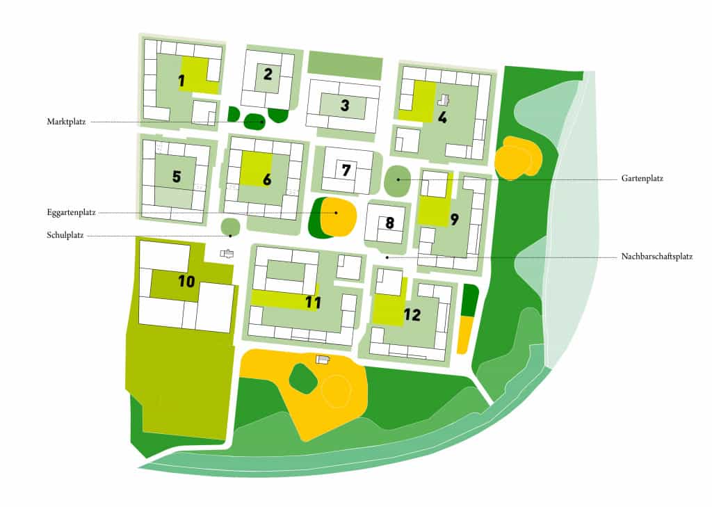 Frischluftzone und Grünflächen integriert Frischluftzone und Grünflächen integriert